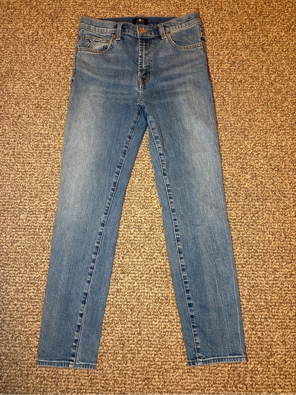 7 For All Mankind Light Blue Skinny Jeans